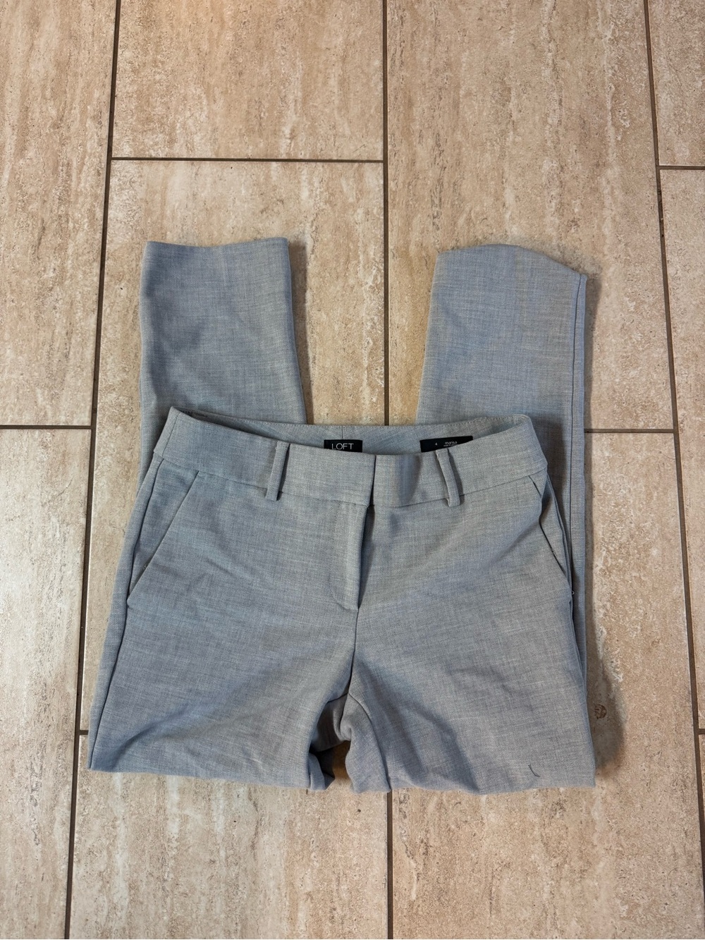 LOFT Light Gray Women's Size 4 Dress Pants